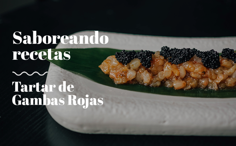Tartar de gambas blancas