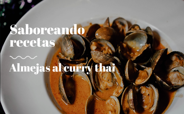 Almejas al curry Thai en 10 minutos